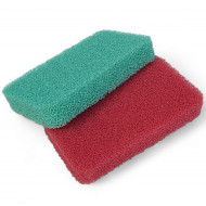 Sponges for cleaning emulsion and ink residues