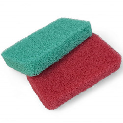 Sponges for cleaning emulsion and ink residues